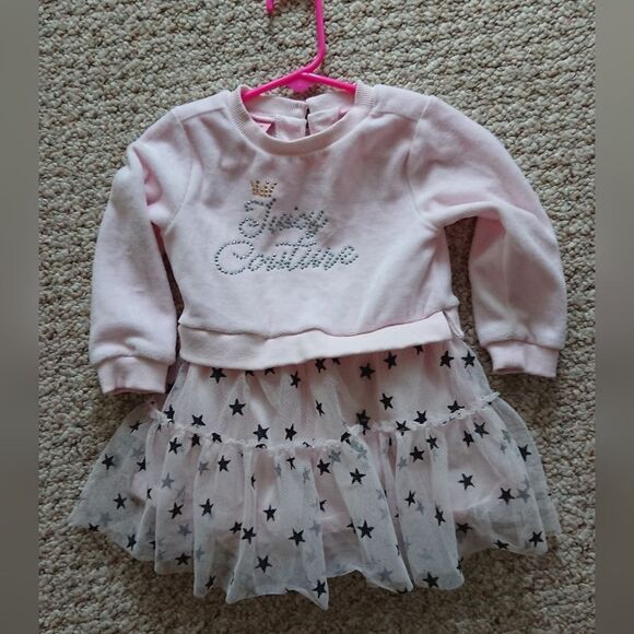 Juicy Couture light pink Little Girl's Logo Dress size 18M - Picture 3 of 10